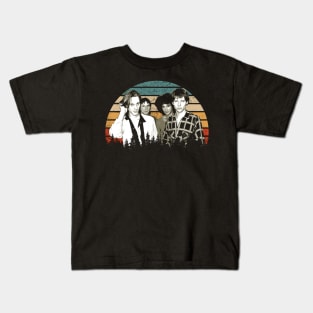 Rock Riffs Rendezvous Televisions Band-Inspired Apparel for Music Connoisseurs Kids T-Shirt